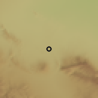 Shaded relief of the 57 km around Frontera, drawn from the GMTED2010 grid