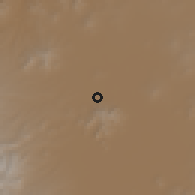 Shaded relief of the 59 km around Fuentes del Valle, drawn from the GMTED2010 grid