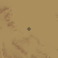 Shaded relief of the 57 km around Gómez Palacio, drawn from the GMTED2010 grid