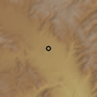 Shaded relief of the 59 km around Altepexi, drawn from the GMTED2010 grid