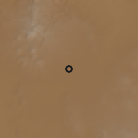 Shaded relief of the 58 km around Guadalupe Victoria, drawn from the GMTED2010 grid