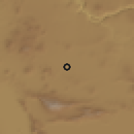 Shaded relief of the 58 km around Hacienda Santa Fe, drawn from the GMTED2010 grid