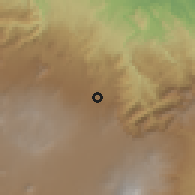 Shaded relief of the 59 km around Altotonga, drawn from the GMTED2010 grid