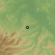 Shaded relief of the 58 km around Huejutla de Reyes, drawn from the GMTED2010 grid