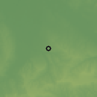 Shaded relief of the 59 km around Isla, drawn from the GMTED2010 grid