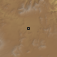Shaded relief of the 58 km around Ixmiquilpan, drawn from the GMTED2010 grid
