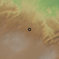 Shaded relief of the 59 km around Jalacingo, drawn from the GMTED2010 grid