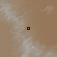Shaded relief of the 59 km around Jesús del Monte, drawn from the GMTED2010 grid