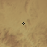 Shaded relief of the 59 km around Jojutla, drawn from the GMTED2010 grid