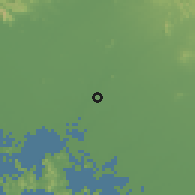 Shaded relief of the 57 km around Juan José Ríos, drawn from the GMTED2010 grid