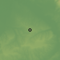 Shaded relief of the 59 km around Juan Rodríguez Clara, drawn from the GMTED2010 grid