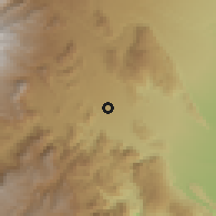 Shaded relief of the 59 km around La Luz Francisco I. Madero, drawn from the GMTED2010 grid