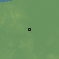 Shaded relief of the 59 km around Las Choapas, drawn from the GMTED2010 grid