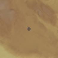 Shaded relief of the 59 km around Las Margaritas, drawn from the GMTED2010 grid