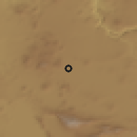 Shaded relief of the 58 km around La Tijera, drawn from the GMTED2010 grid