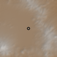 Shaded relief of the 59 km around Lerma de Villada, drawn from the GMTED2010 grid
