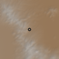 Shaded relief of the 59 km around Magdalena Chichicaspa, drawn from the GMTED2010 grid