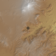Shaded relief of the 59 km around Maltrata, drawn from the GMTED2010 grid