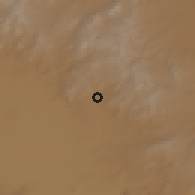 Shaded relief of the 58 km around Marfil, drawn from the GMTED2010 grid