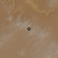 Shaded relief of the 59 km around Mineral del Monte, drawn from the GMTED2010 grid