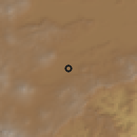 Shaded relief of the 59 km around Morelia, drawn from the GMTED2010 grid