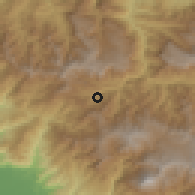 Shaded relief of the 59 km around Motozintla de Mendoza, drawn from the GMTED2010 grid
