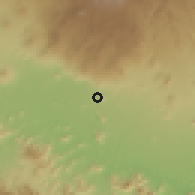 Shaded relief of the 59 km around Apatzingán de la Constitución, drawn from the GMTED2010 grid
