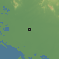 Shaded relief of the 58 km around Navolato, drawn from the GMTED2010 grid