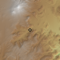 Shaded relief of the 59 km around Nogales, drawn from the GMTED2010 grid