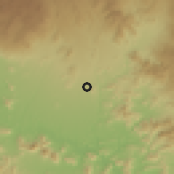 Shaded relief of the 59 km around Nueva Italia de Ruiz, drawn from the GMTED2010 grid