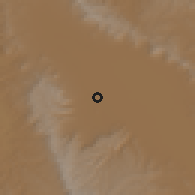 Shaded relief of the 58 km around Nuevo Ideal, drawn from the GMTED2010 grid