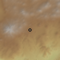 Shaded relief of the 59 km around Nuevo San Juan Parangaricutiro, drawn from the GMTED2010 grid