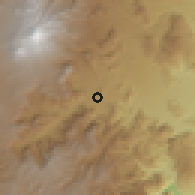 Shaded relief of the 59 km around Orizaba, drawn from the GMTED2010 grid