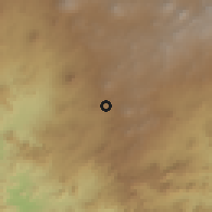 Shaded relief of the 59 km around Ario de Rosales, drawn from the GMTED2010 grid