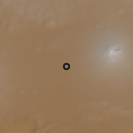 Shaded relief of the 59 km around Papalotla, drawn from the GMTED2010 grid