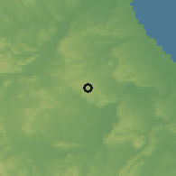 Shaded relief of the 58 km around Papantla de Olarte, drawn from the GMTED2010 grid