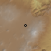 Shaded relief of the 59 km around Perote, drawn from the GMTED2010 grid