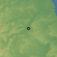 Shaded relief of the 58 km around Poza Rica de Hidalgo, drawn from the GMTED2010 grid