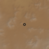 Shaded relief of the 58 km around Progreso, drawn from the GMTED2010 grid
