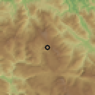 Shaded relief of the 59 km around Pueblo Nuevo Solistahuacán, drawn from the GMTED2010 grid
