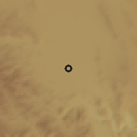Shaded relief of the 58 km around Rioverde, drawn from the GMTED2010 grid