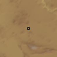 Shaded relief of the 58 km around San Agustín, drawn from the GMTED2010 grid