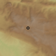Shaded relief of the 59 km around San Cristóbal de las Casas, drawn from the GMTED2010 grid