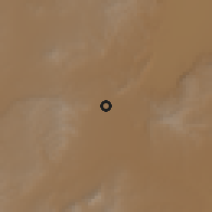 Shaded relief of the 58 km around San Felipe, drawn from the GMTED2010 grid