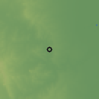 Shaded relief of the 58 km around San Fernando, drawn from the GMTED2010 grid
