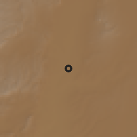 Shaded relief of the 58 km around San Francisco de los Romo, drawn from the GMTED2010 grid