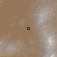 Shaded relief of the 59 km around San Jerónimo Cuatro Vientos, drawn from the GMTED2010 grid