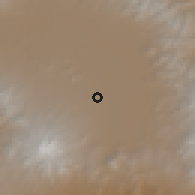 Shaded relief of the 59 km around San Jorge Pueblo Nuevo, drawn from the GMTED2010 grid