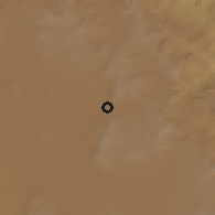 Shaded relief of the 58 km around San Luis de la Paz, drawn from the GMTED2010 grid
