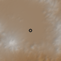 Shaded relief of the 59 km around San Mateo Mexicaltzingo, drawn from the GMTED2010 grid
